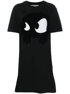 McQ Alexander McQueen платье-футболка Monster Eyes