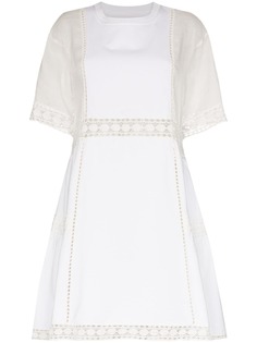 See by Chloé платье мини с кружевом