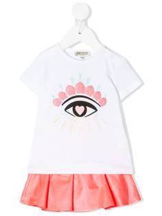 Kenzo Kids платье с вышивкой Eye