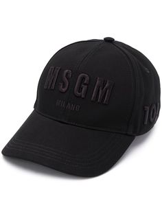MSGM бейсбольная кепка с вышитым логотипом