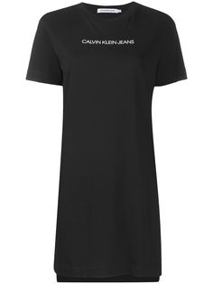 Calvin Klein Jeans платье из джерси с логотипом и круглым вырезом