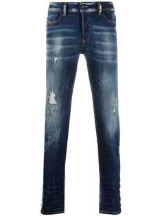 Diesel джинсы кроя слим с эффектом потертости