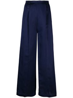 Semicouture брюки палаццо со складками