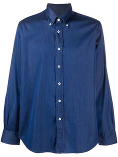 Canali рубашка из ткани шамбре