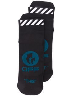 Off-White носки с логотипом