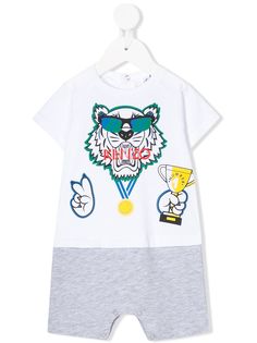 Kenzo Kids ромпер с принтом