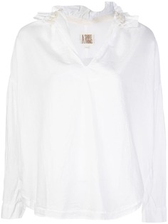 A Shirt Thing рубашка с оборками на воротнике