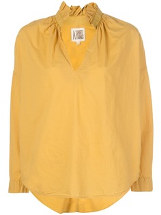A Shirt Thing рубашка с оборками на воротнике