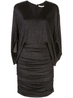 Halston Heritage трикотажное платье с эффектом металлик