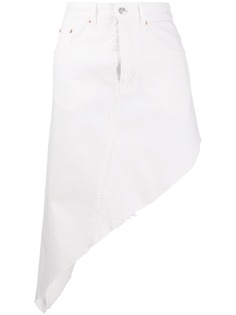 Mm6 Maison Margiela джинсовая юбка асимметричного кроя