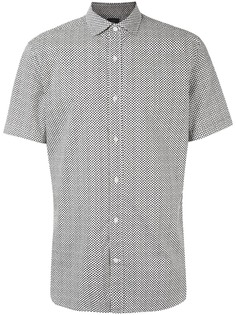 Kent & Curwen клетчатая рубашка с короткими рукавами