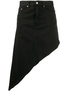 Mm6 Maison Margiela джинсовая юбка асимметричного кроя