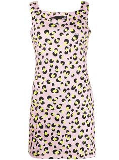 Love Moschino платье мини с леопардовым принтом