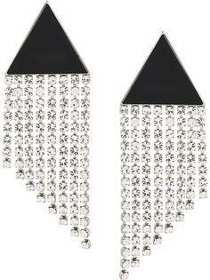 The Attico серьги с кристаллами
