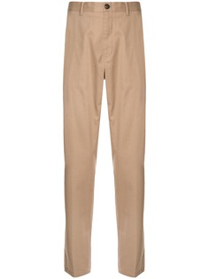 Kent & Curwen укороченные брюки со складками