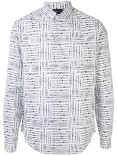 Emporio Armani рубашка с логотипом