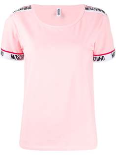 Moschino футболка узкого кроя с логотипом