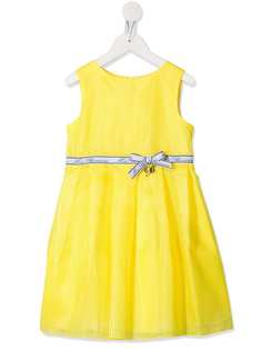 Miss Blumarine mesh style bow detail dress