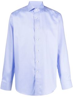 Canali рубашка с косым воротником