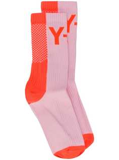 Y-3 носки в стиле колор-блок с логотипом