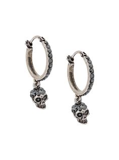 Alexander McQueen серьга с подвеской Skull