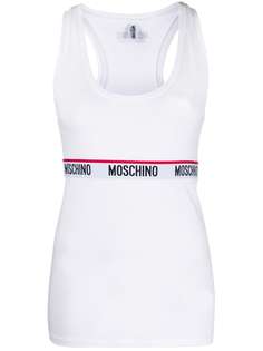 Moschino топ без рукавов с логотипом