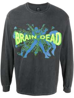 Brain Dead толстовка Blammin с логотипом