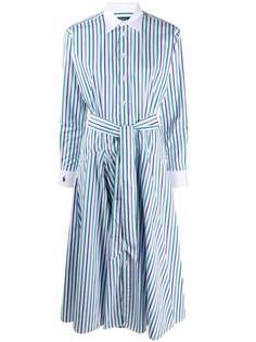 Polo Ralph Lauren платье-рубашка в полоску и с поясом
