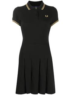 Fred Perry платье-поло со складками