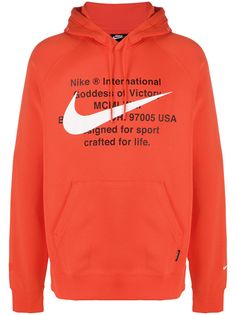 Nike толстовка с капюшоном и логотипом