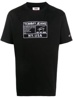 Tommy Jeans logo embroidered crew neck T-shirt