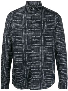 Emporio Armani рубашка с логотипом