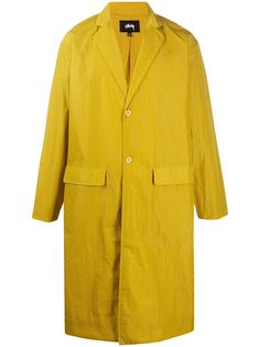 Stussy single-breasted long-length coat