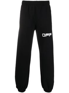Off-White спортивные брюки с принтом