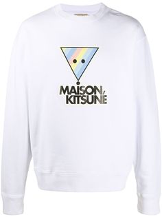 Maison Kitsuné Rainbow Triangle Fox cotton sweatshirt