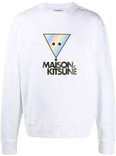 Maison Kitsuné Rainbow Triangle Fox cotton sweatshirt