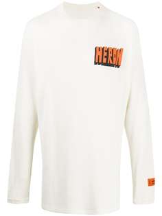 Heron Preston длинная фактурная толстовка Heron