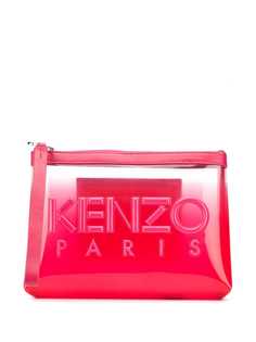 Kenzo прозрачный клатч с логотипом