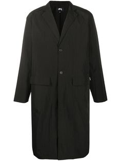 Stussy single-breasted long-length coat