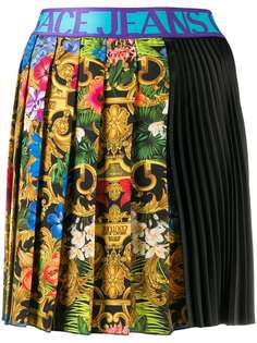 Versace Jeans Couture плиссированная юбка асимметричного кроя