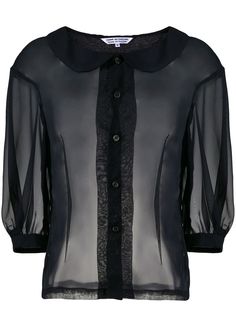 Comme Des Garçons Comme Des Garçons полупрозрачная рубашка из тюля