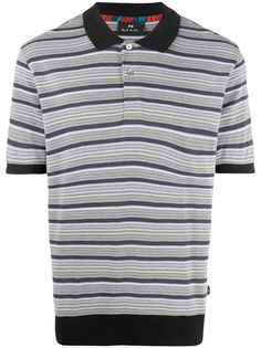 PS Paul Smith jacquard striped polo shirt