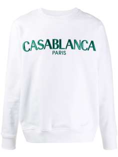 Casablanca embroidered logo sweatshirt