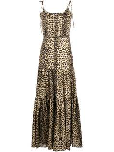 Veronica Beard leopard print maxi dress