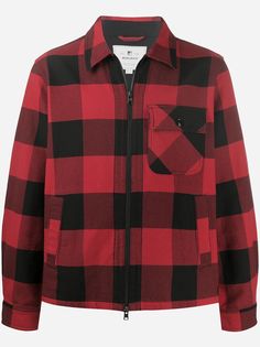 Woolrich легкая куртка в клетку