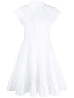 See by Chloé расклешенное платье-рубашка со складками