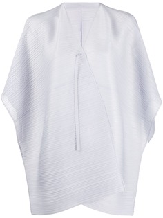 Pleats Please Issey Miyake топ с запахом и складками