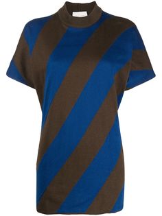 Stephan Schneider diagonal striped print T-shirt