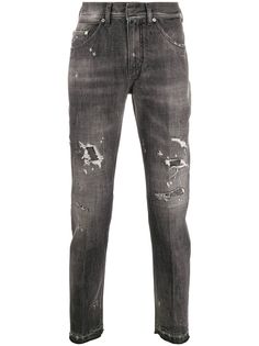 Neil Barrett джинсы скинни с эффектом потертости