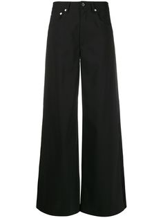 Mm6 Maison Margiela брюки палаццо со вставками